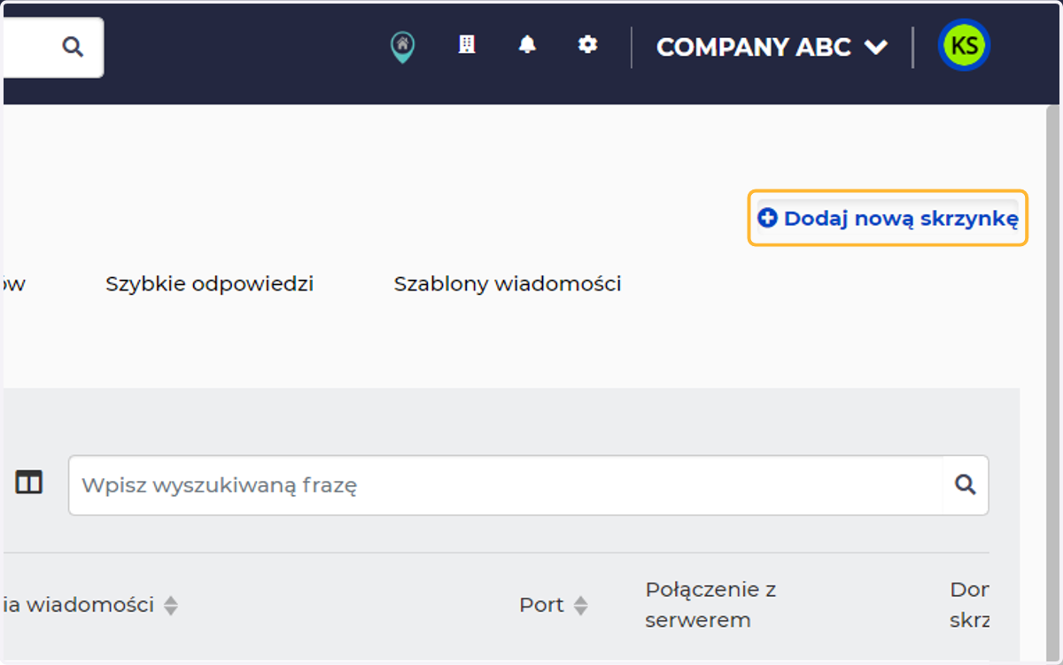 Dodaj własną skrzynkę (wysyłka maili z Twojego adresu e-mail)
