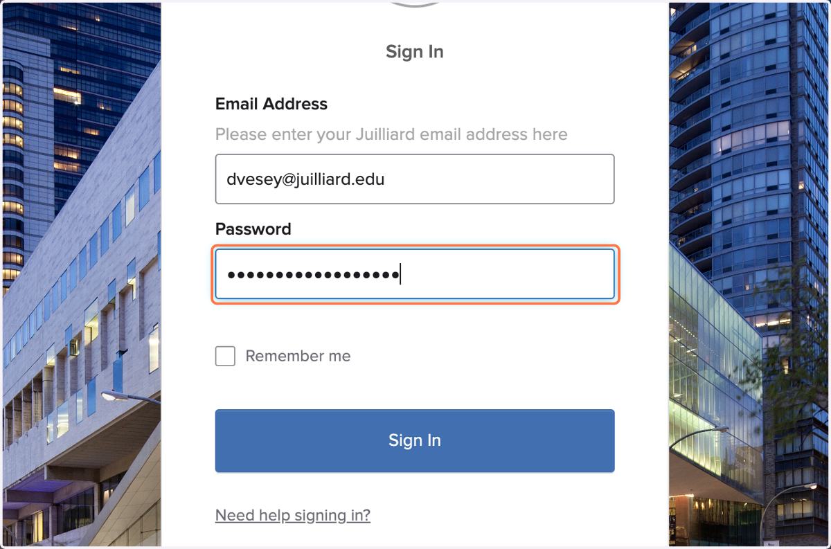 Type password