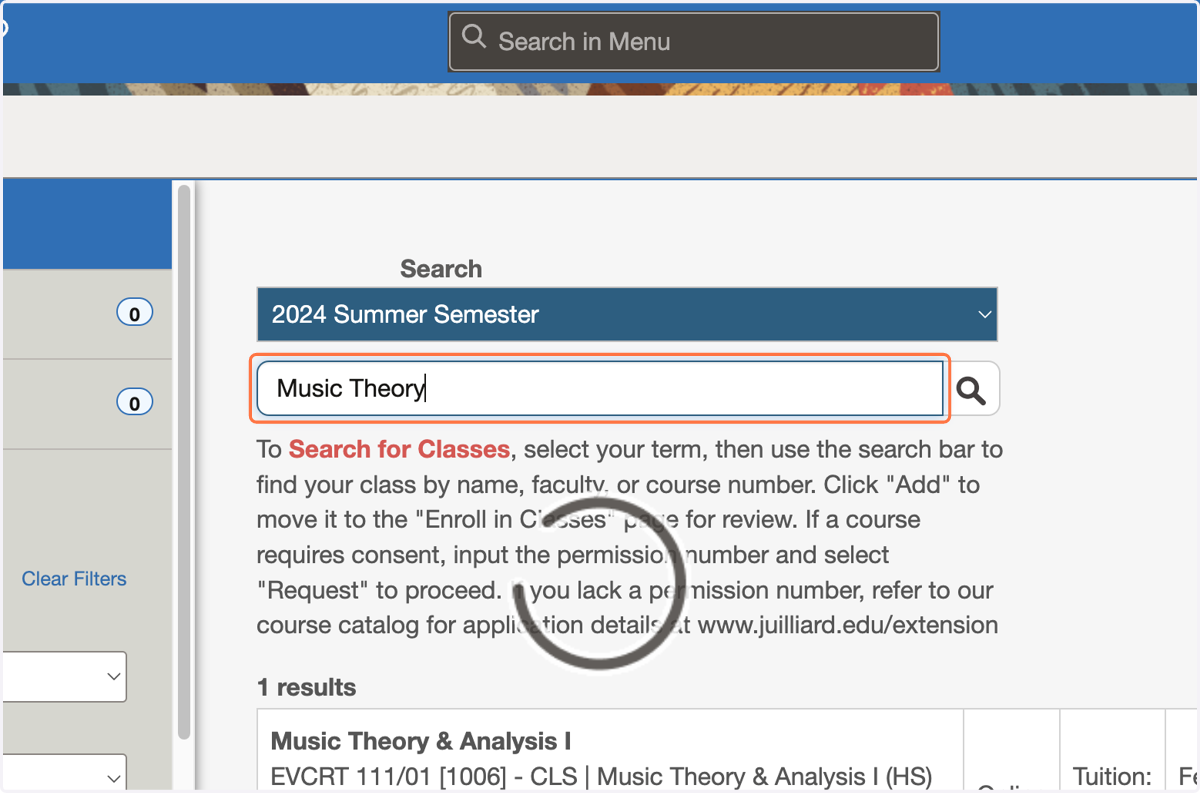 Or search by words included in the course name...
