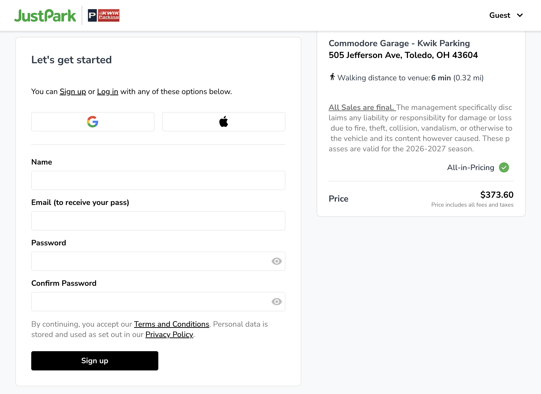 You can sign up with your Google account, Apple account, or any other email type (yahoo, hotmail, etc.)
