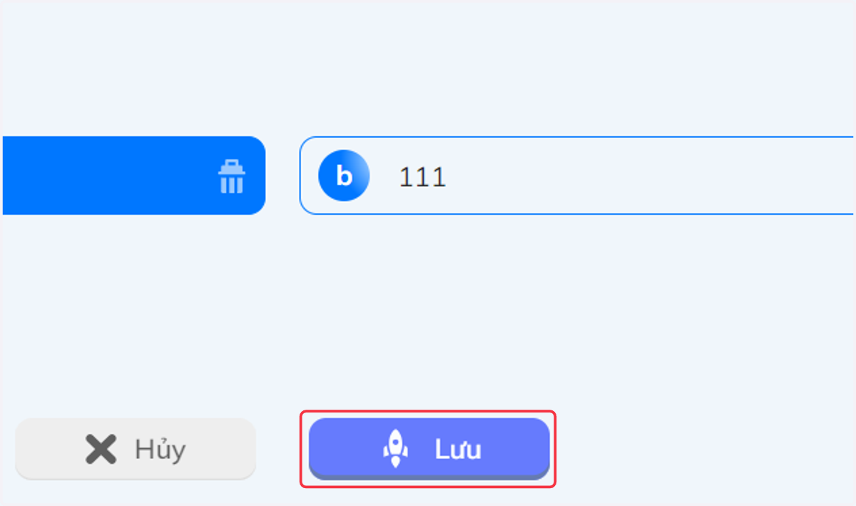 Sau khi hoàn tất, nhấn chọn "Lưu"