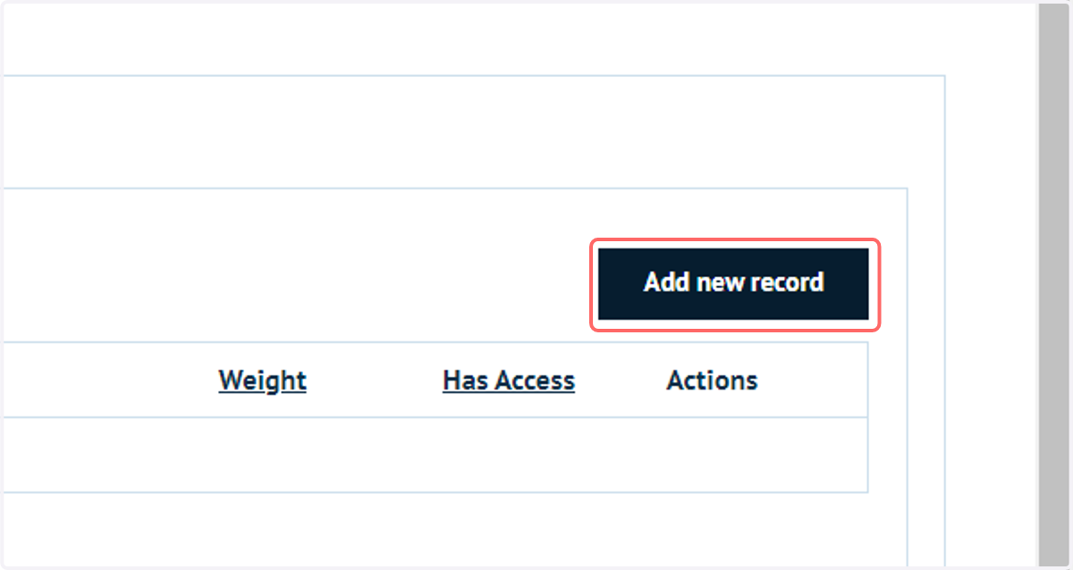 Click on Add new record