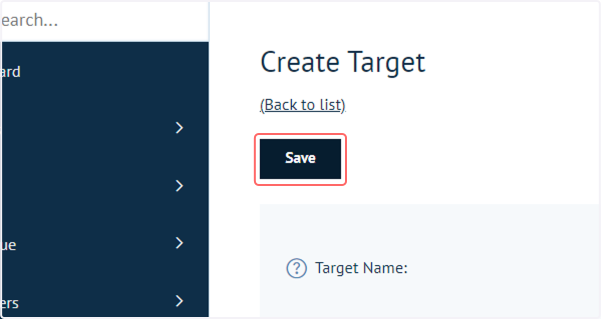 Click on Save