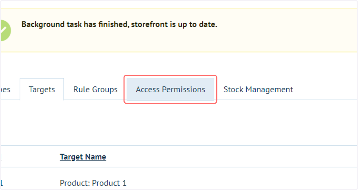 Click on Access Permissions
