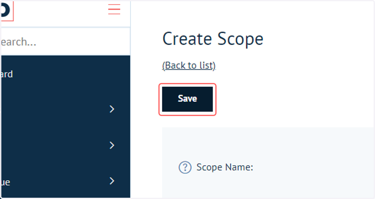 Click on Save