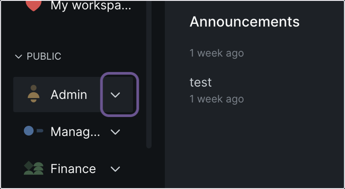 Click on Admin