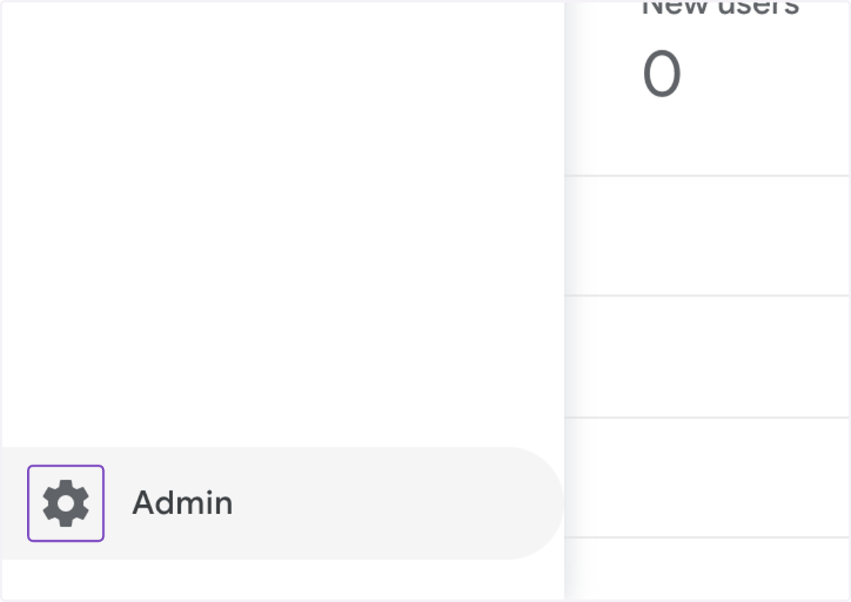 Click on Admin