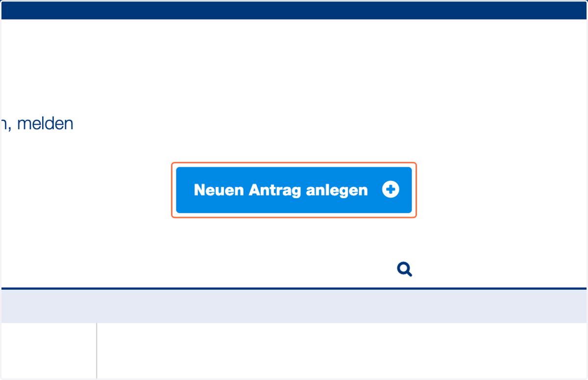 Starten Sie einen neuen Antrag. Falls der KMU Digital Antrag bereits gestartet wurde machen Sie mit Schritt 13 weiter.