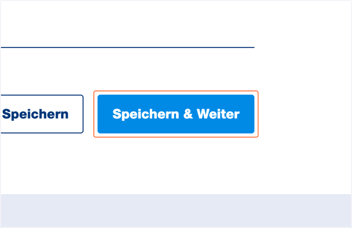 Klicken Sie auf "Speichern & Weiter".