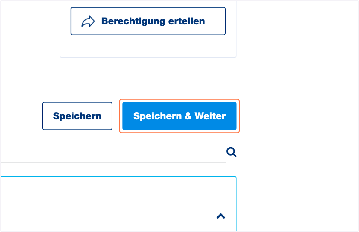 Klicken Sie auf "Speichern & Weiter".