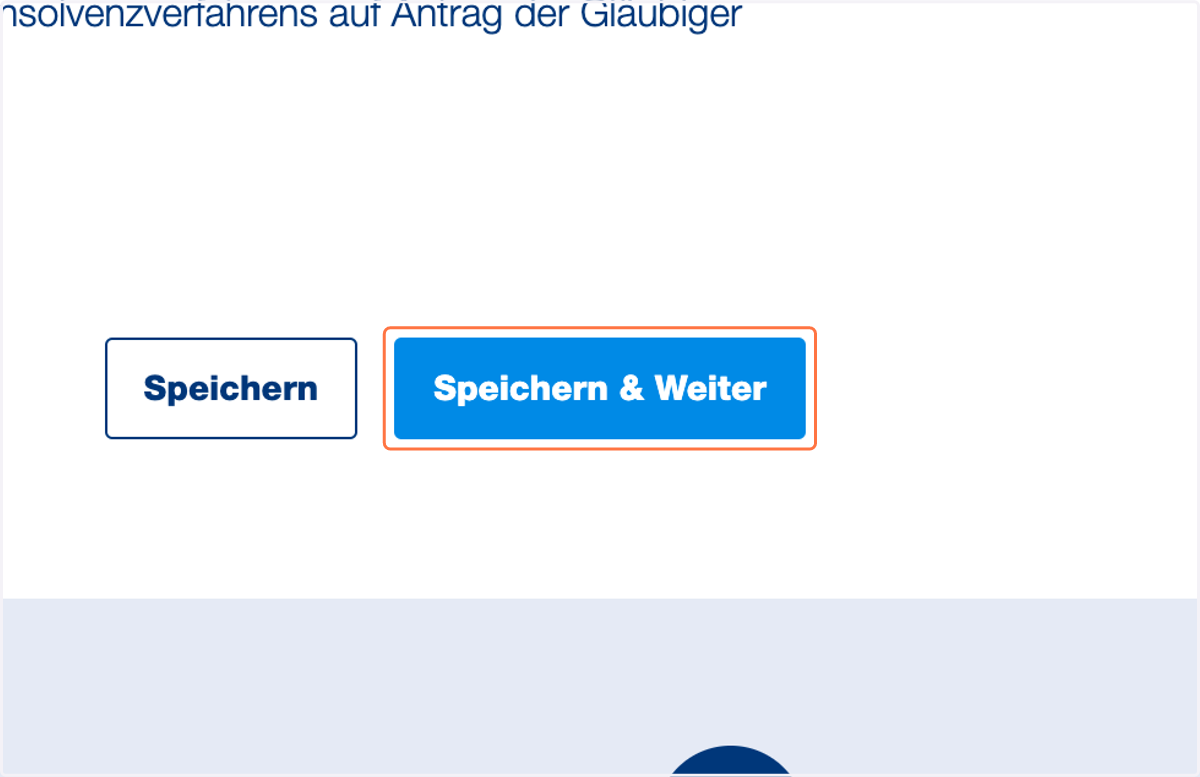 Klicken Sie auf "Speichern & Weiter".