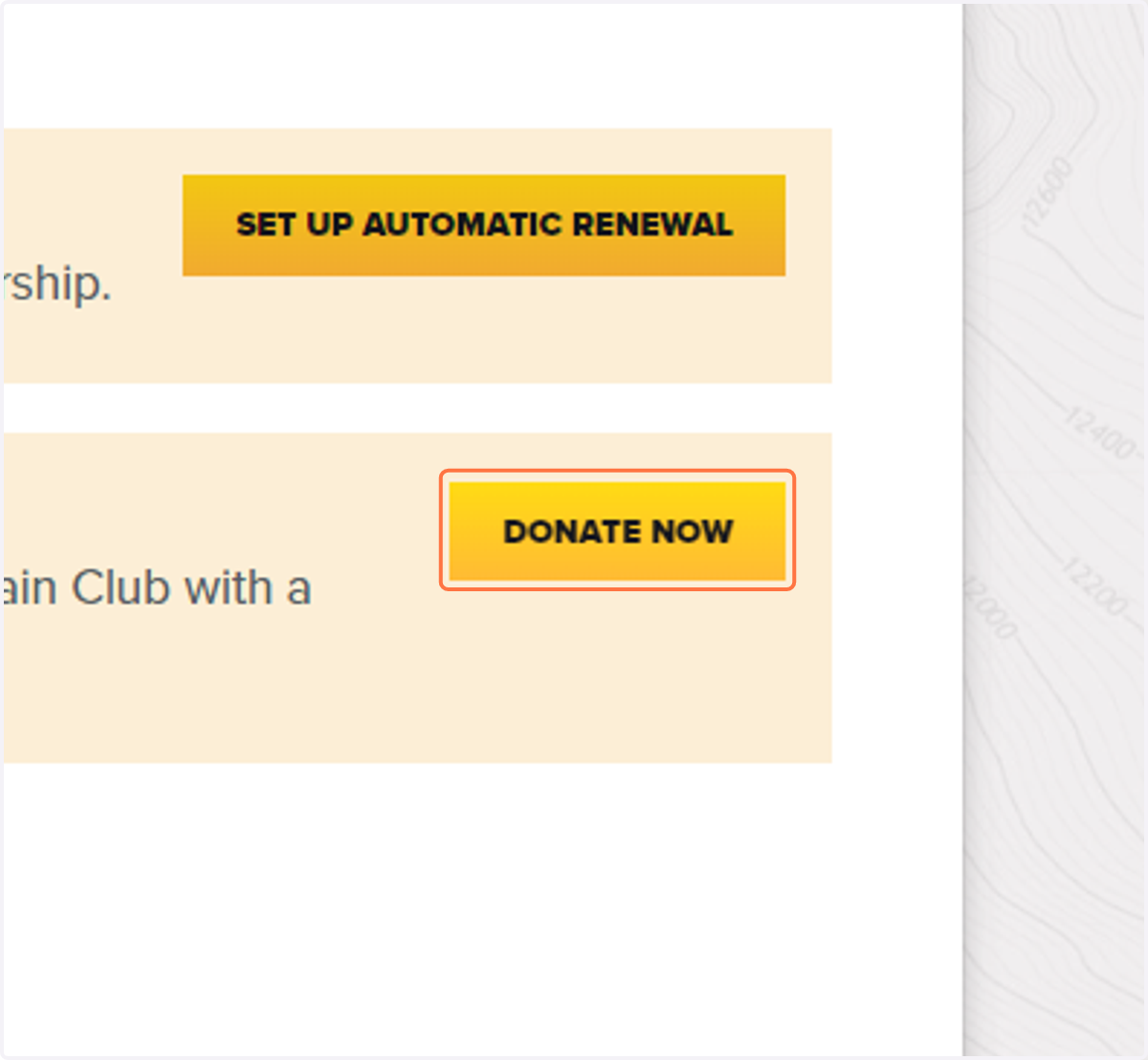 Click on "Donate Now"