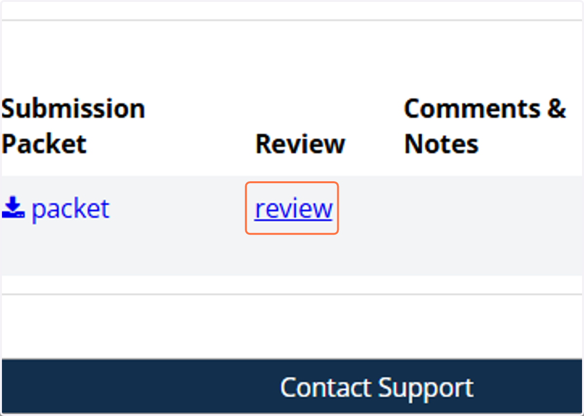 Once you have completed your reading of the abstract, you can click the link to begin your review.