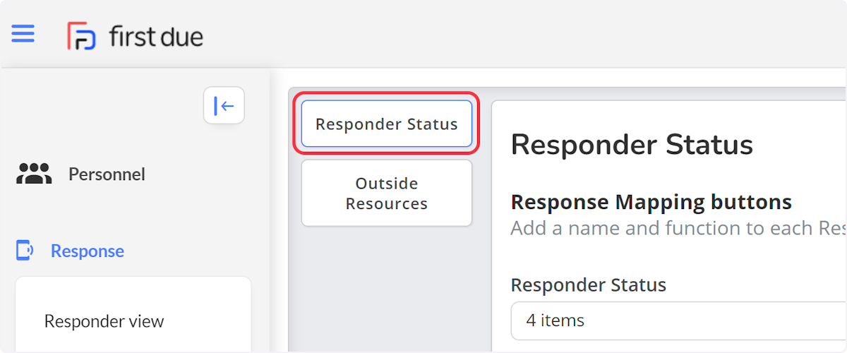 Select the Responder Status tab.