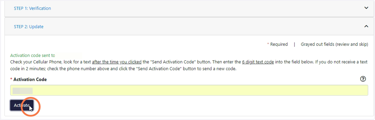 Click "Activate"