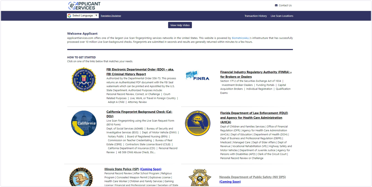 Go to https://www.applicantservices.com