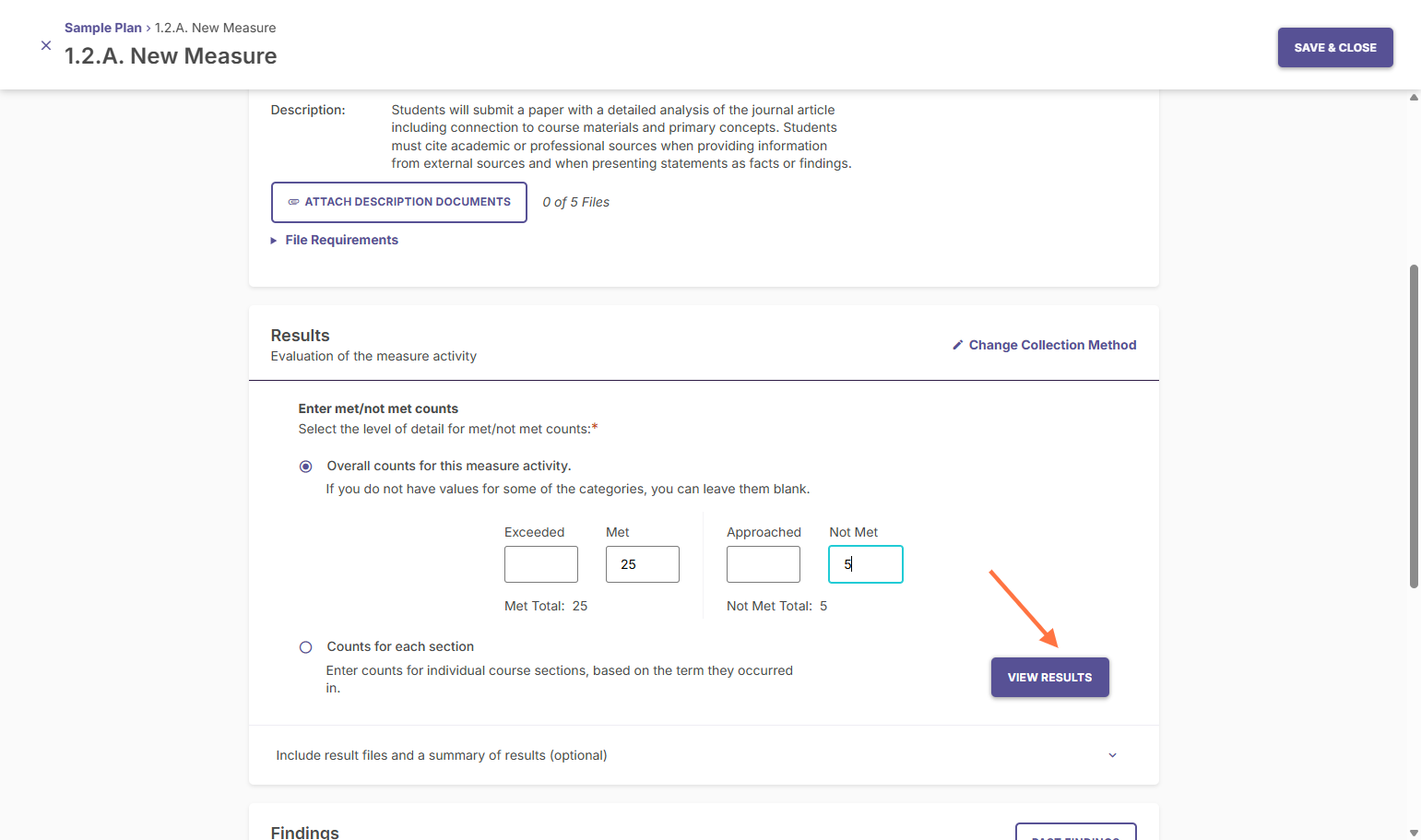 Click on VIEW RESULTS to see a data visualization for this measure.