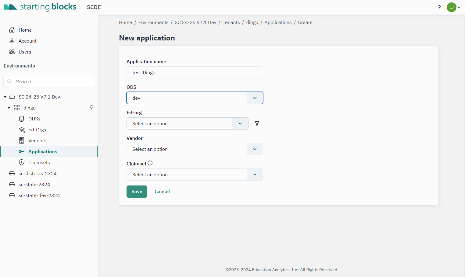 Click on Ed-org…