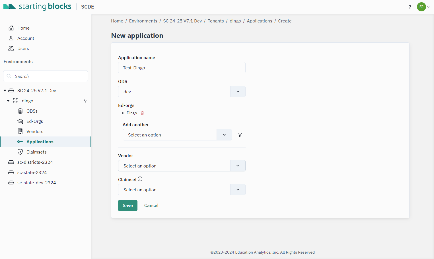 Click on Vendor…