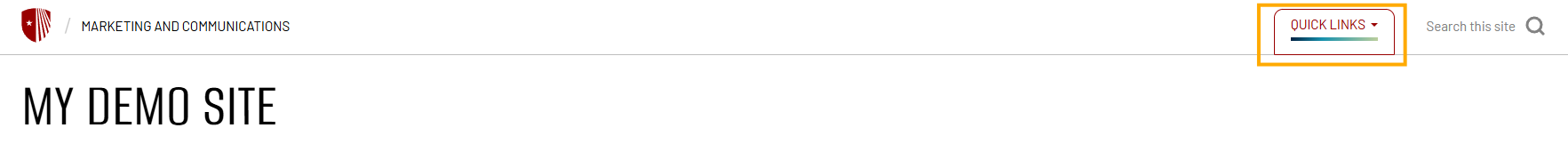Here is a preview of what the Display Links Dropdown looks like.
