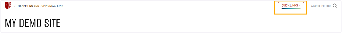 Here is a preview of what the Display Links Dropdown looks like.