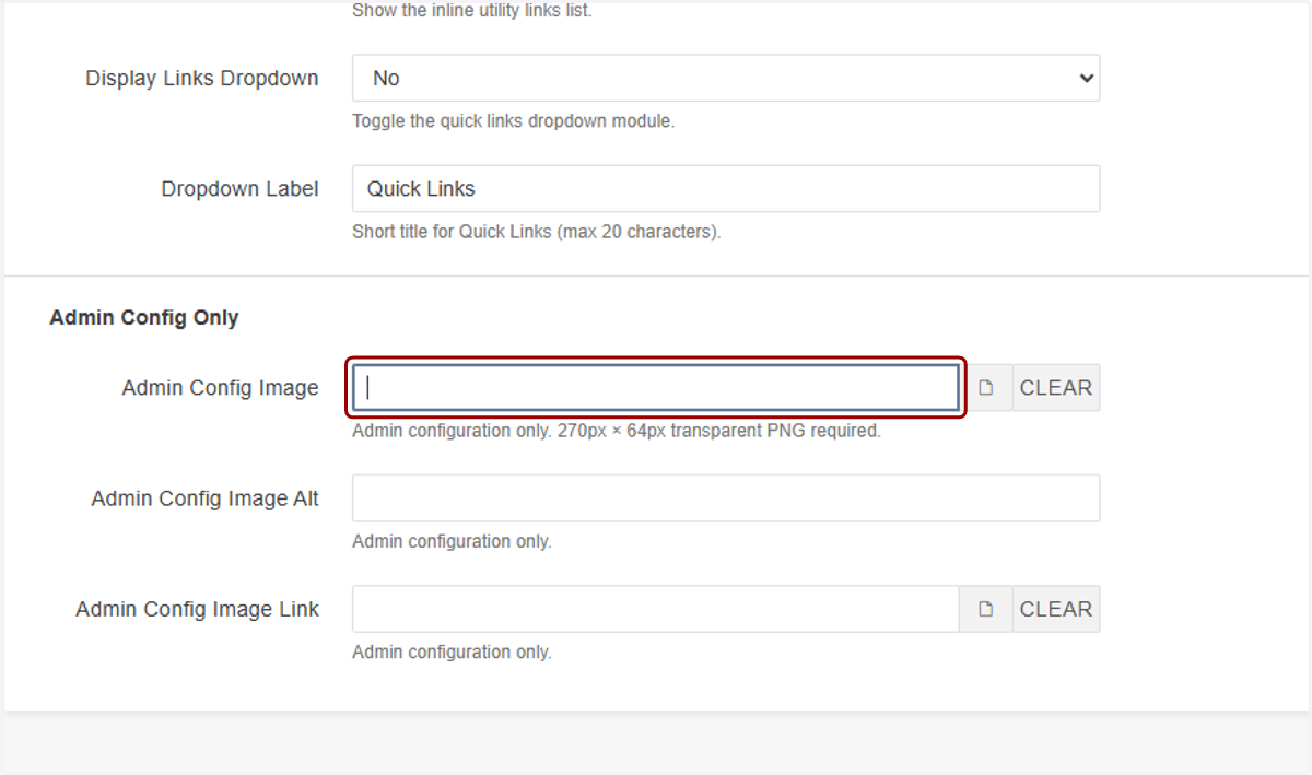 Admin Config is for MARCOM use only, so we will not be reviewing how to set up this section.