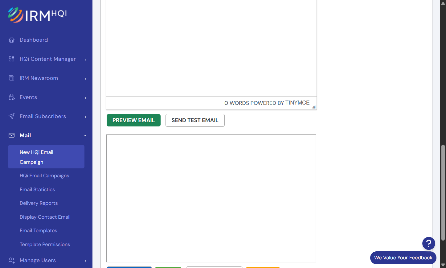 Click on Preview Email if you would like to review the email before sending this to your subscribers.