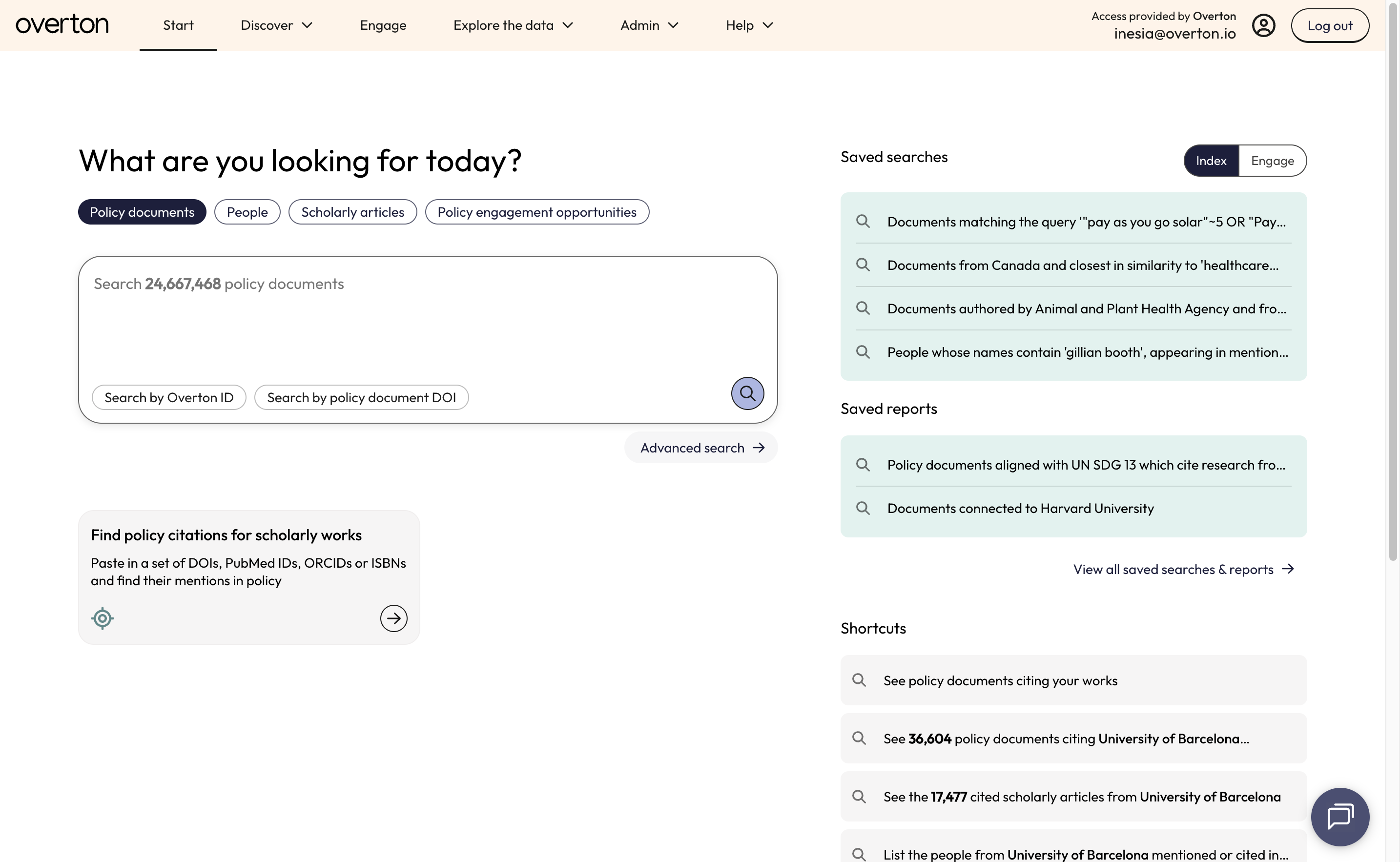 Click on 'Advanced search' to open the query builder.