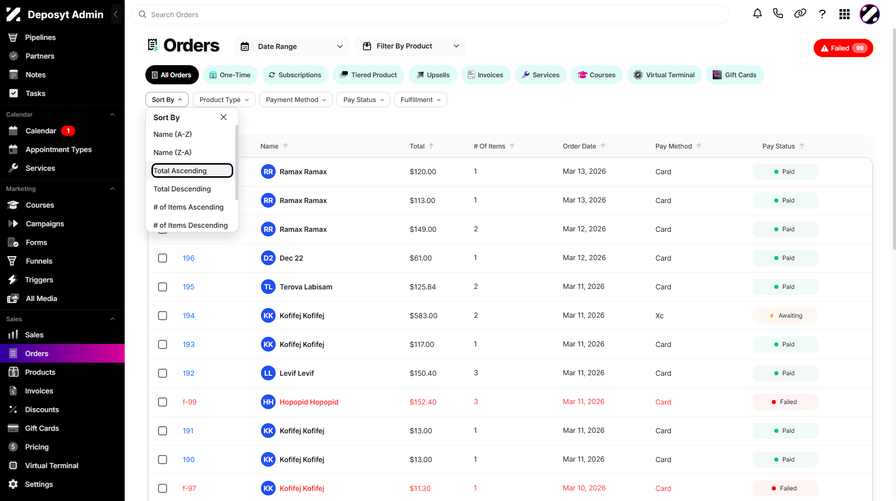 Step 5: Select an option from the list and click on it to proceed.