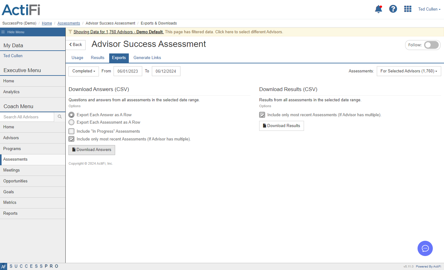 Click on Download Answers