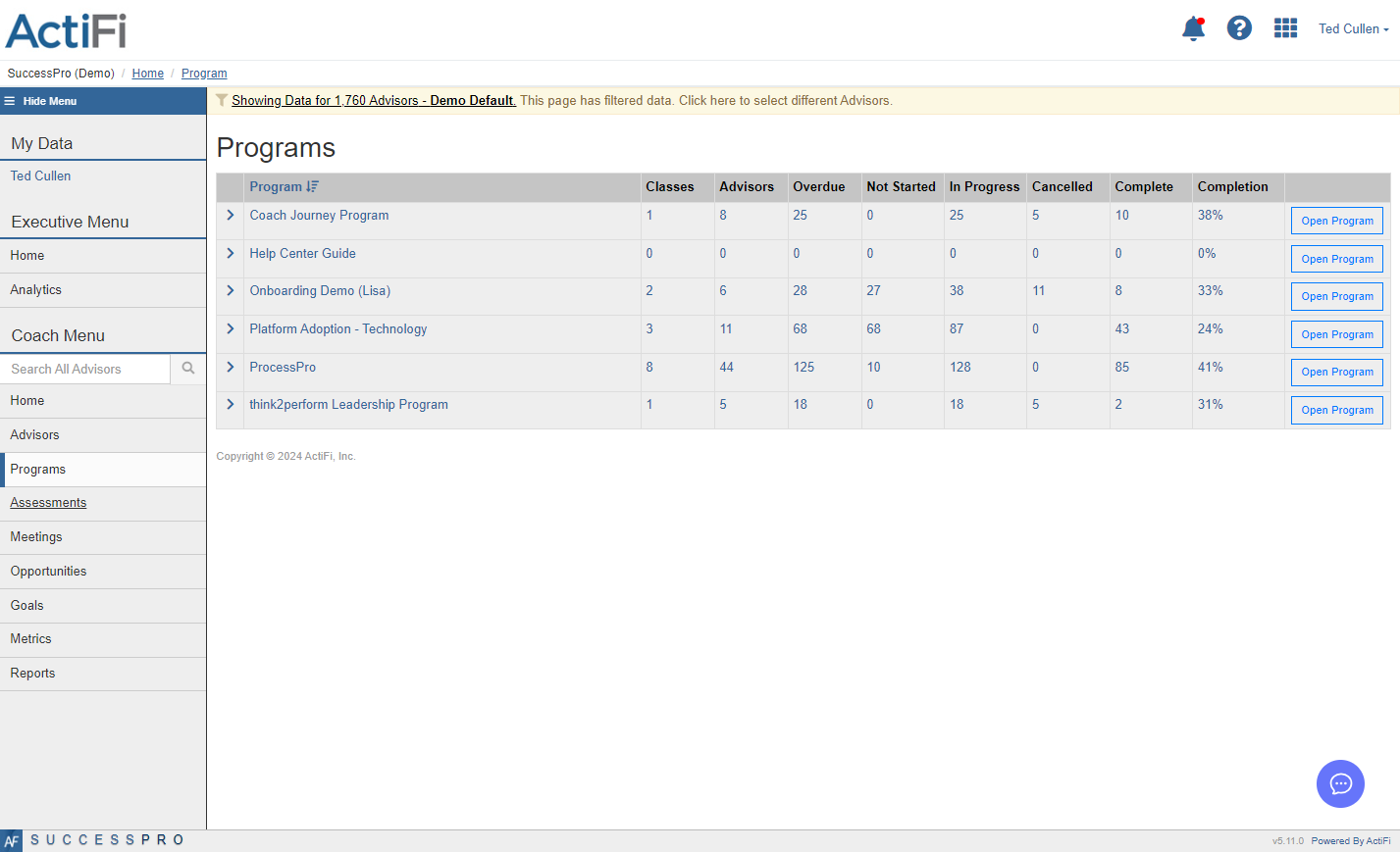 Click on Assessments