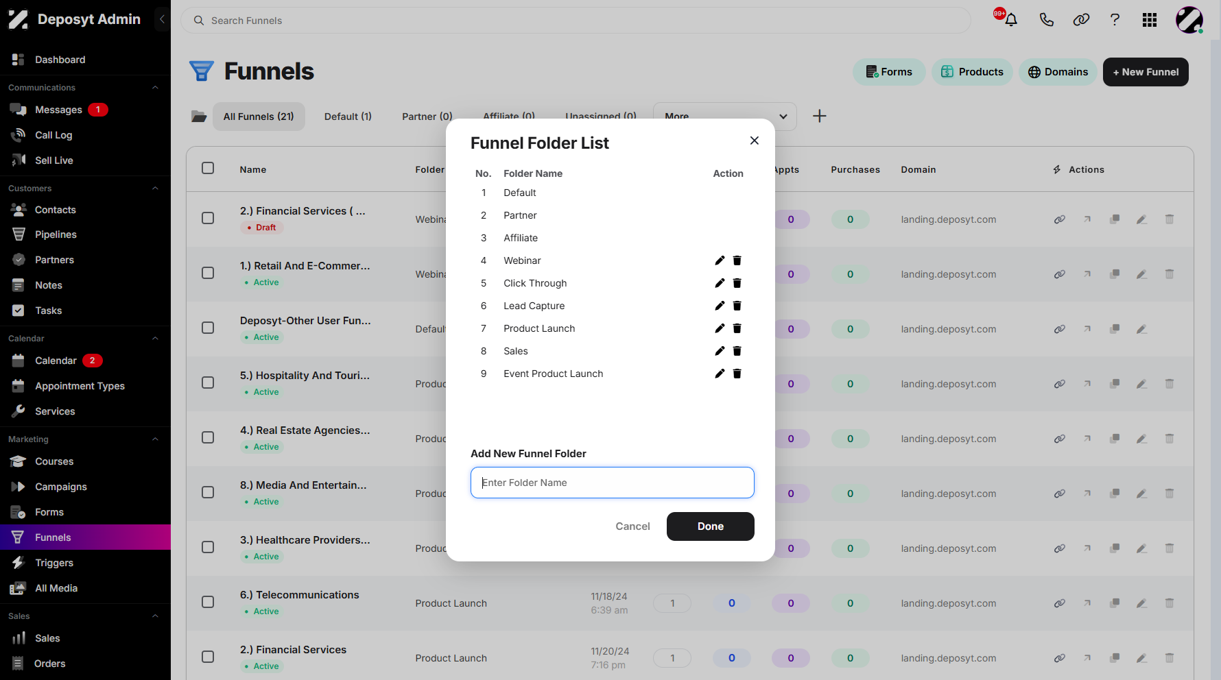 Step 6: To create a new folder, simply enter the folder title.