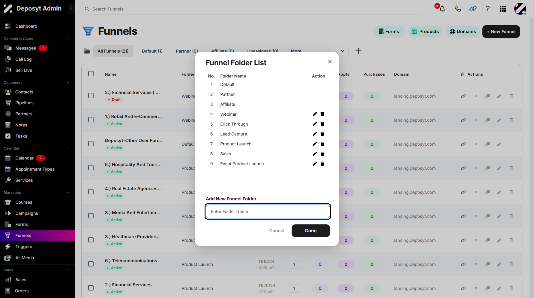 Step 6: To create a new folder, simply enter the folder title.