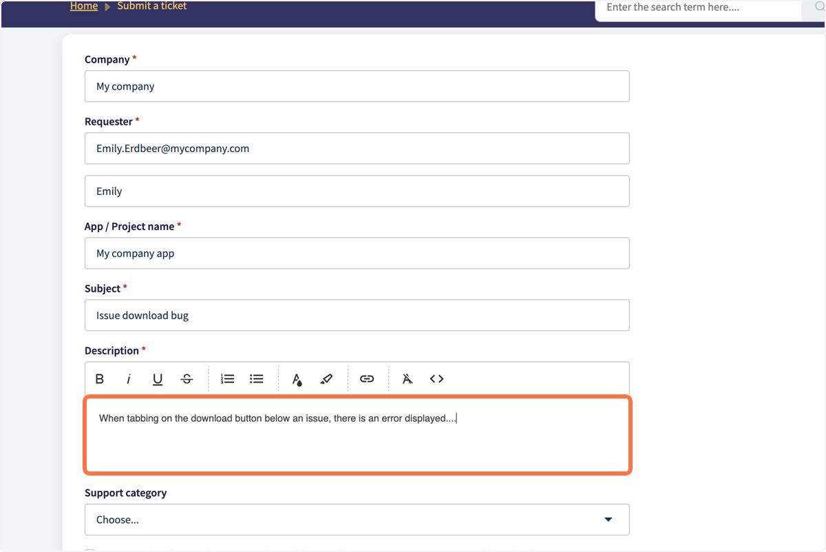 describe your request in detai describe your request in detai