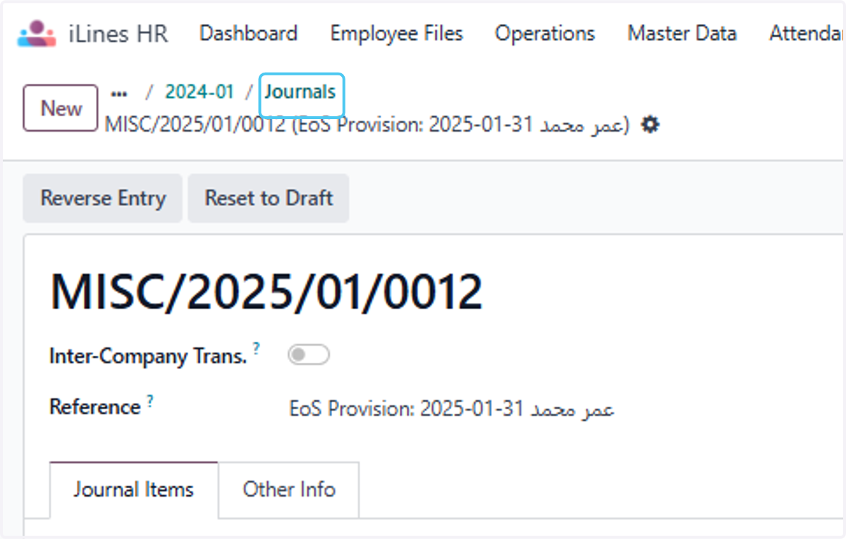 Click on Journals