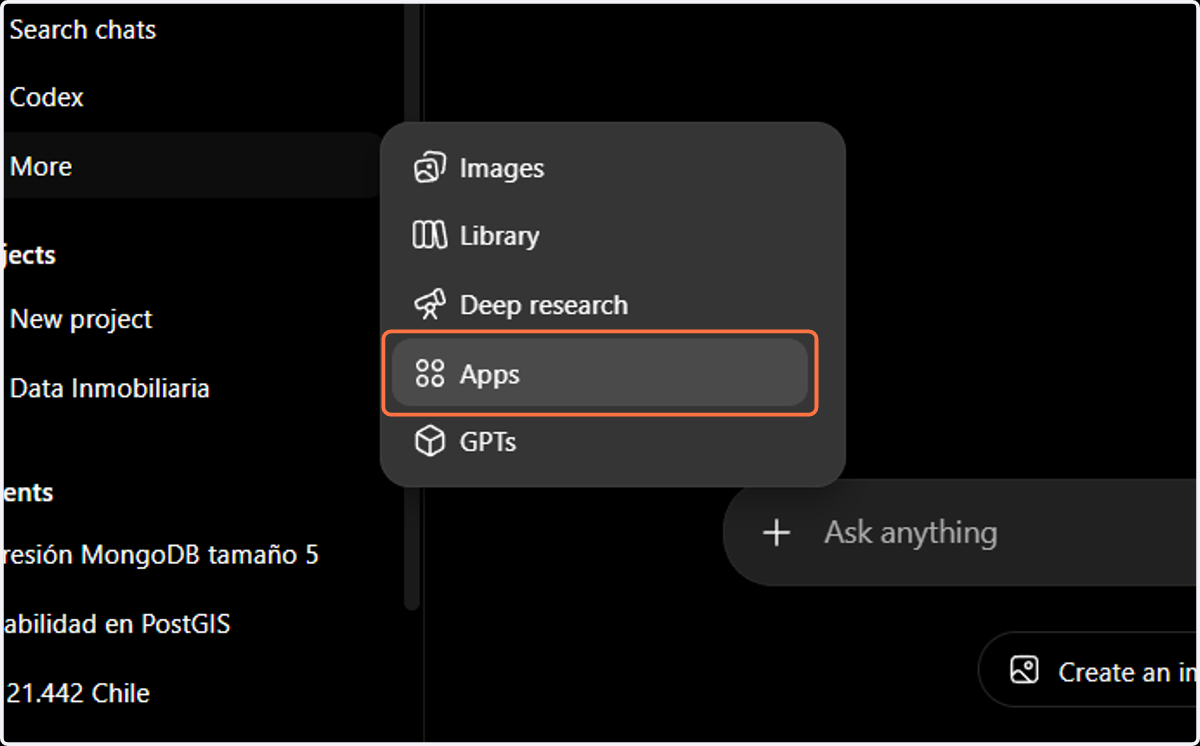 Click on Apps