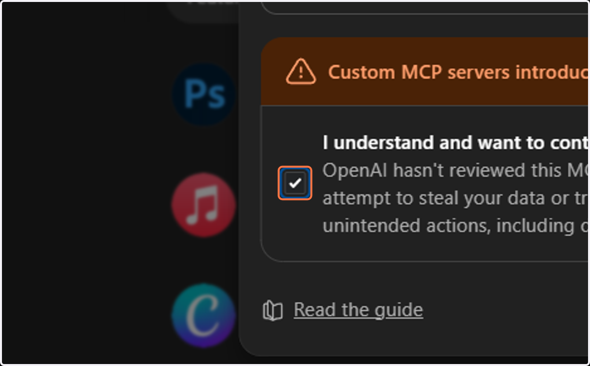 Check I understand and want to continue…