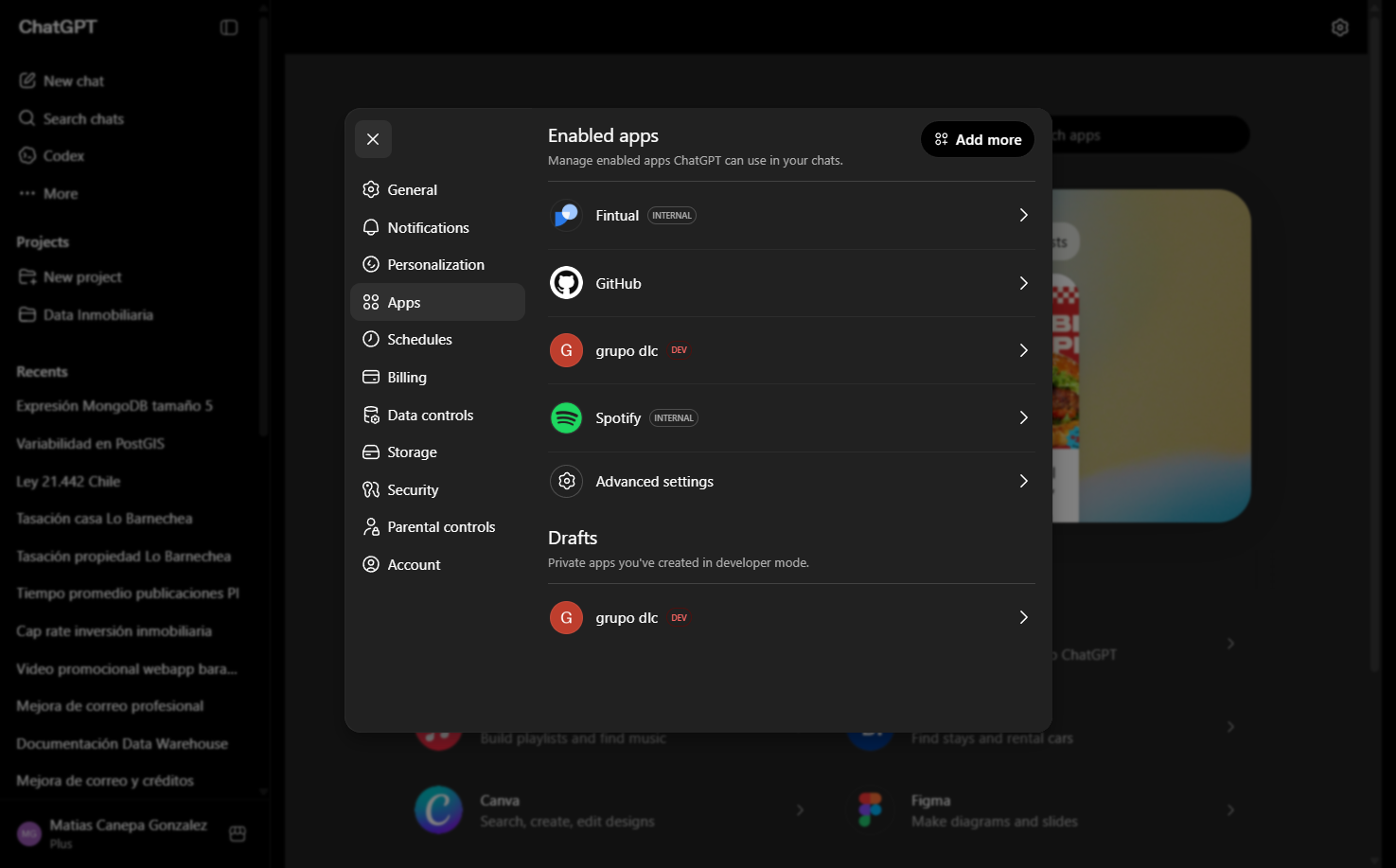Click on Advanced settings