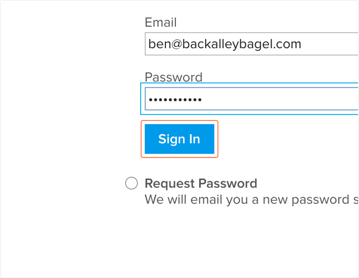 Click on Sign In