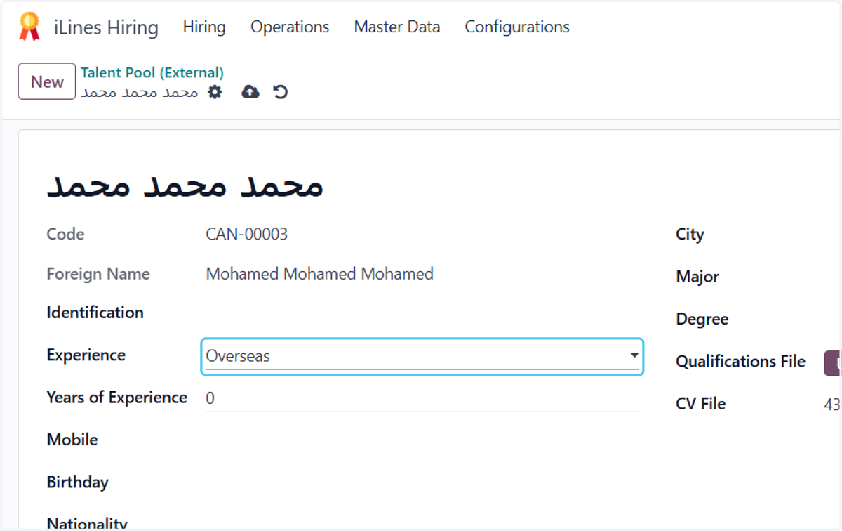 Select Overseas from Experience