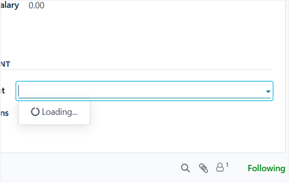 Click on Department