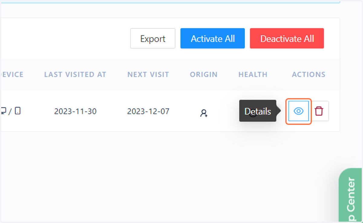 You can check the details and history of the sitemap crawls and also change settings.