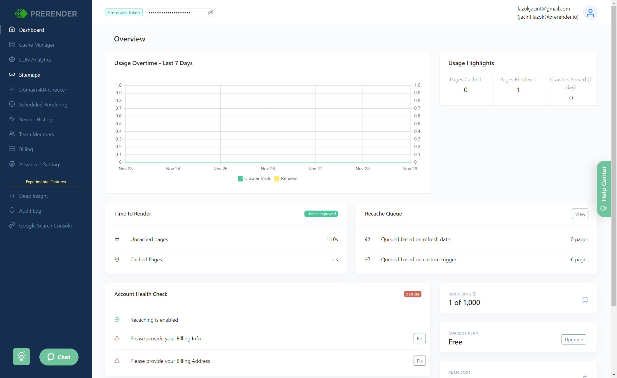 Click on Sitemaps