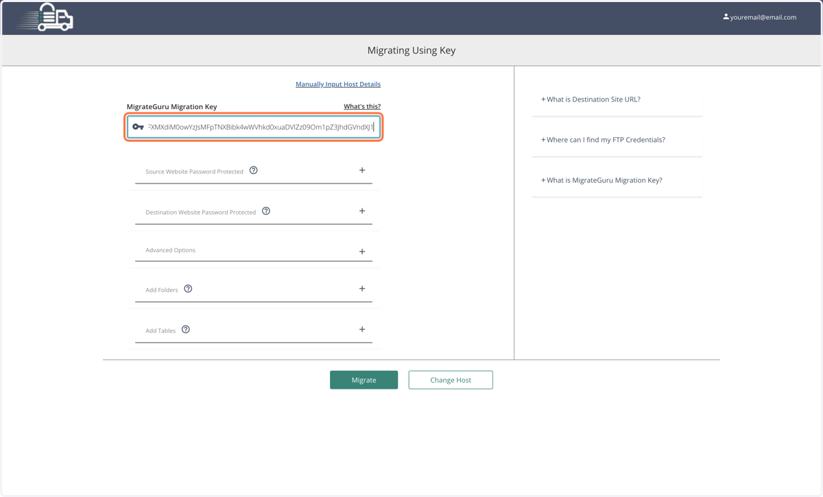 Paste selected text into input