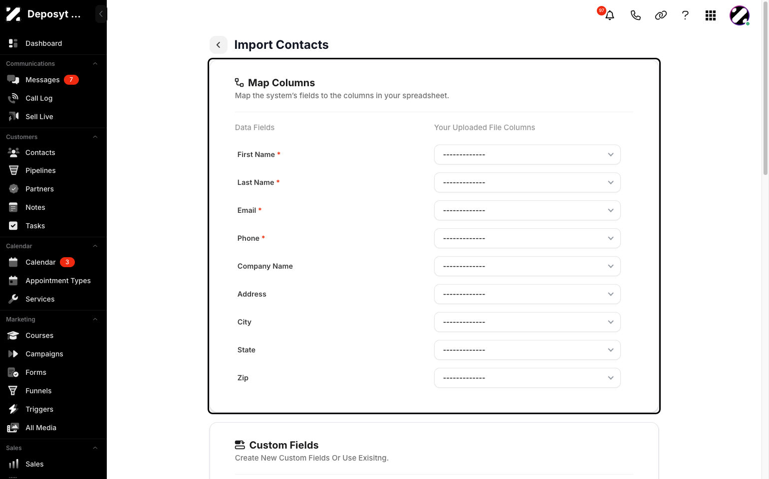 Step 10: You can now map and match your columns to the list columns.