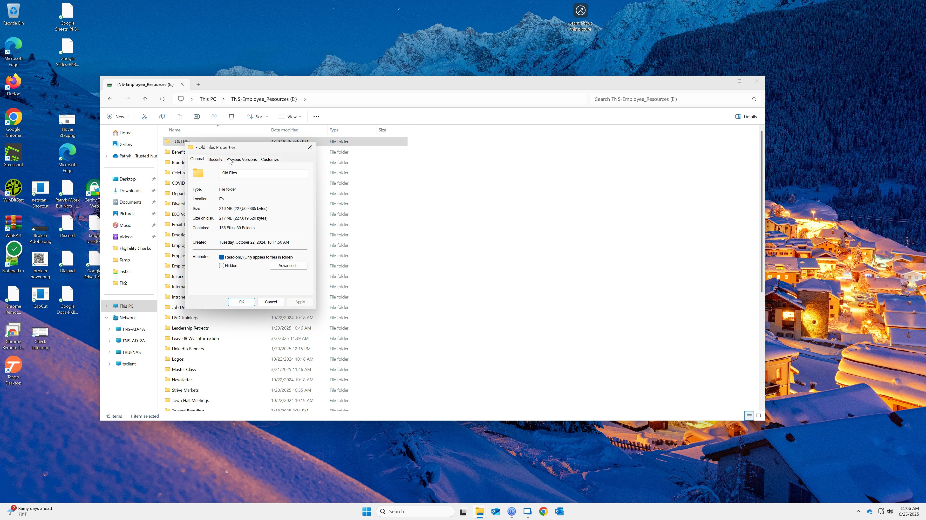How to recover deleted or older versions of files/folders on the server