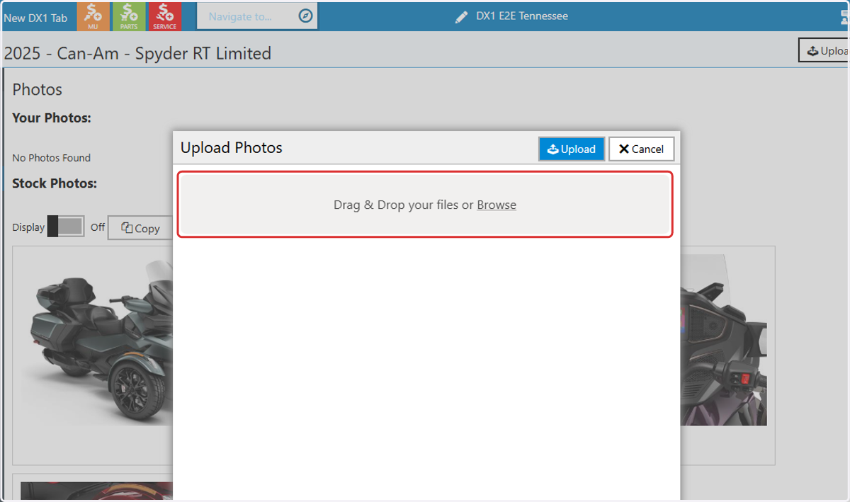 Drag & Drop your images into the uploader or Browse for files on your device.