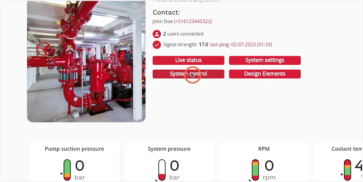 Click on 'System control'