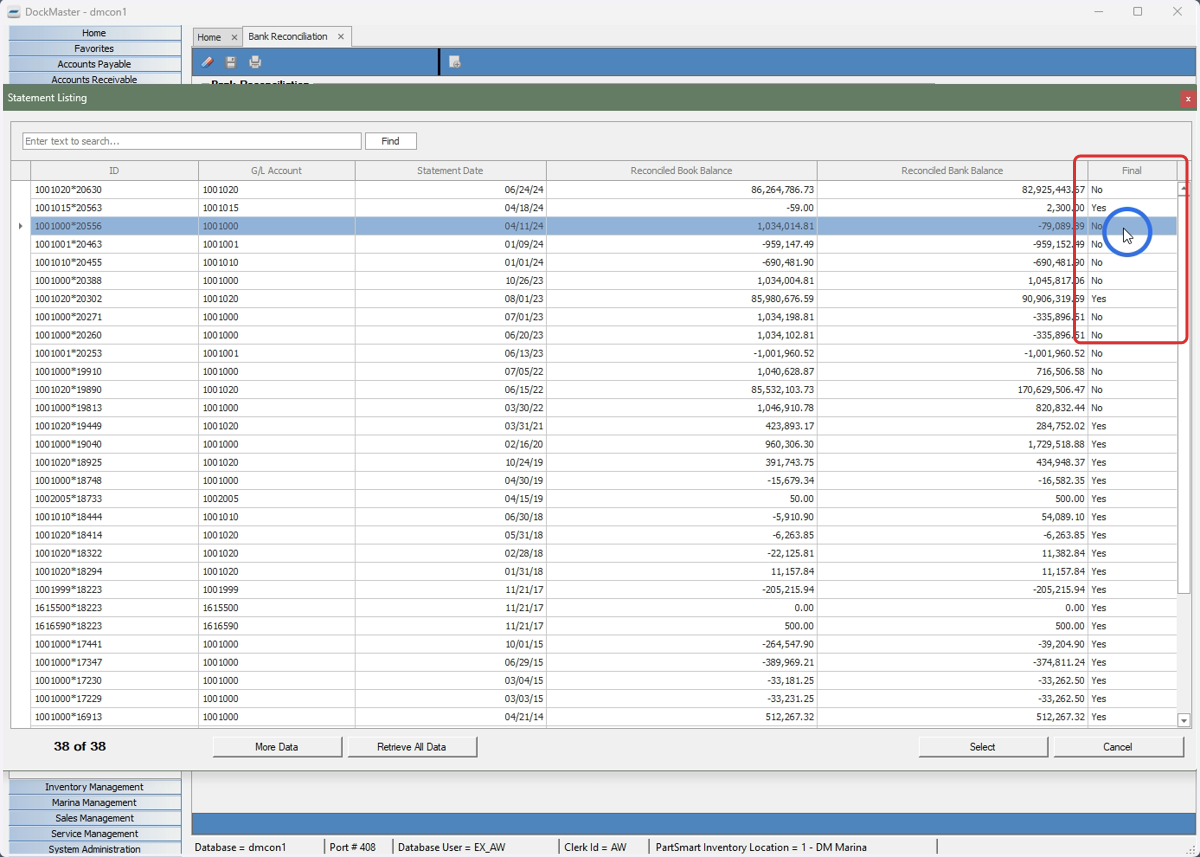 When an item is marked as Final, all fields are read-only except for the Layout ID.