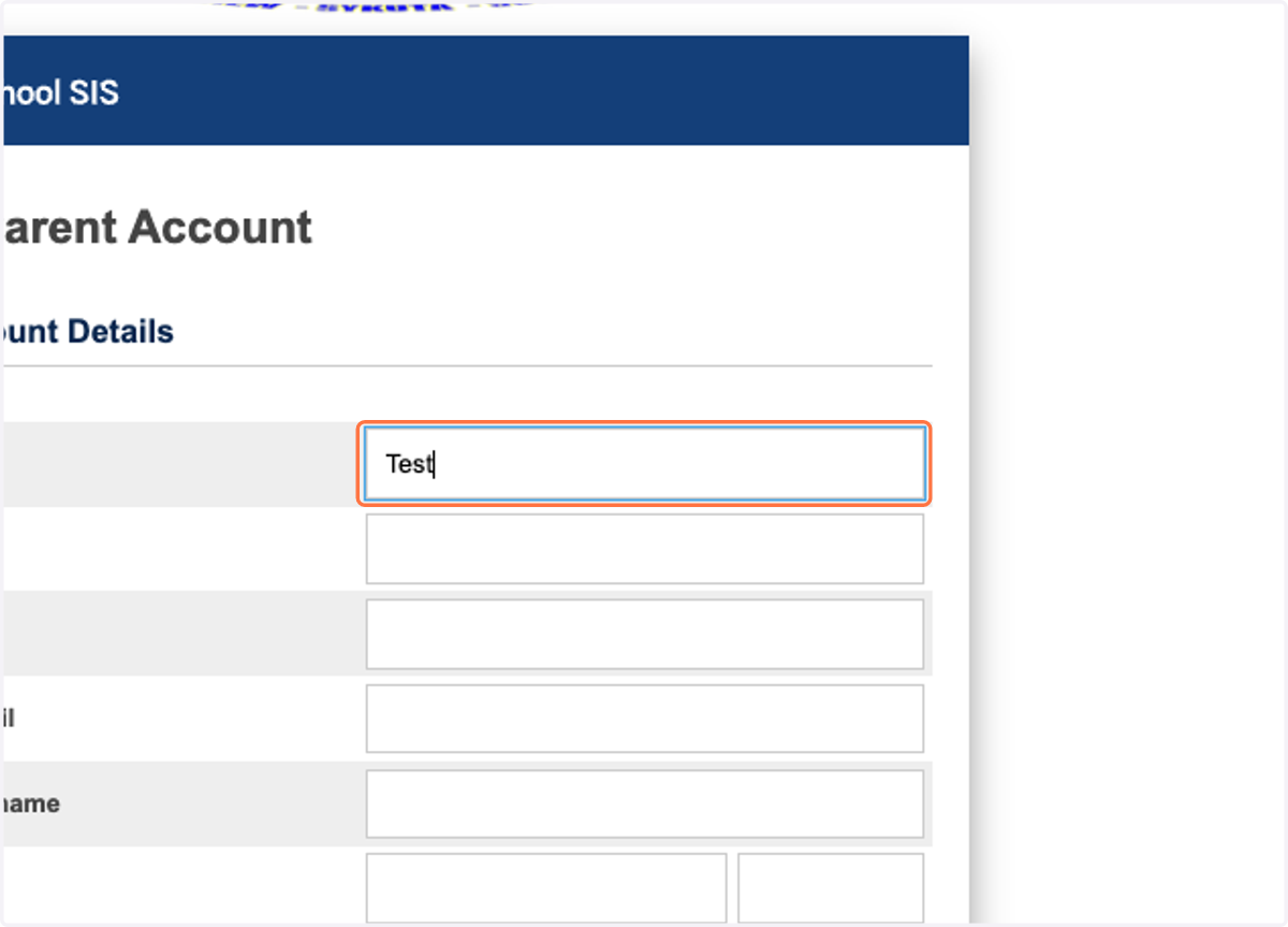 Enter your first name.